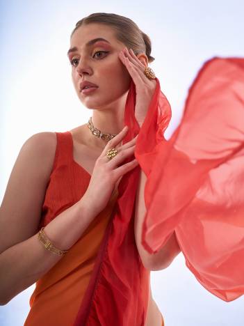 LAXMINAM OP-523 DESIGNER GEORGETTE SAREE WHOLESALER IN SURAT